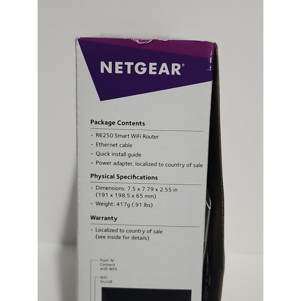 NETGEAR R6250 Smart WiFi Router AC1600 Dual Band Gigabit - Picture 11 of 13